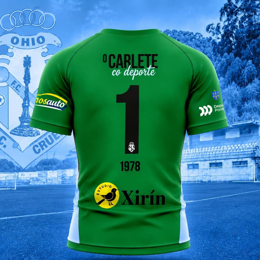 Camiseta porteiro 26/27 (verde) — costas